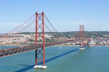 View on the center of Lisbon, Portugal