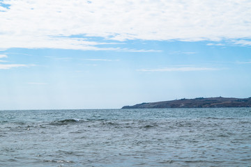 Seascape in a summer day