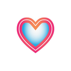 Love logo icon vector
