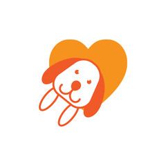 Love logo icon vector