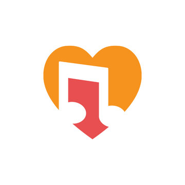 Love logo icon vector