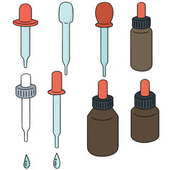 vector set of dropper