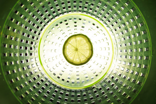 Il pezzo di lime. Astrazione.