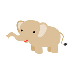 Obraz na płótnie Canvas brown elephant icon
