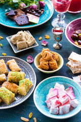 Assorted eastern desserts