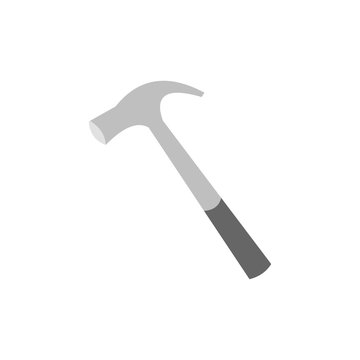 gray hammer isolated on white background clip art preview