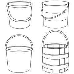 vector set of bucket