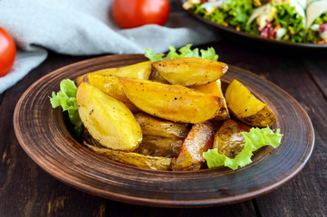 Baked potatoes are 