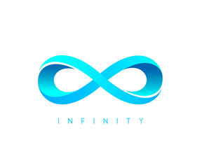 infinity blue sign 