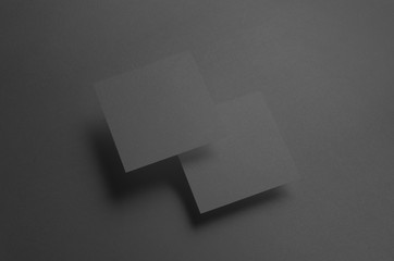 Black Square Flyer / Invitation Mock-Up