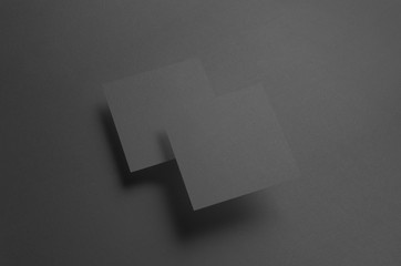 Black Square Flyer / Invitation Mock-Up