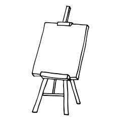 Easel icon. Outlined