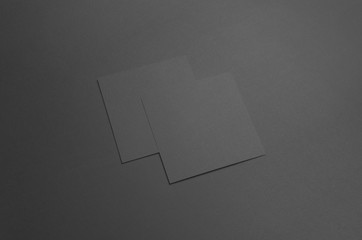 Black Square Flyer / Invitation Mock-Up