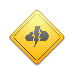 Storm Hazard sign