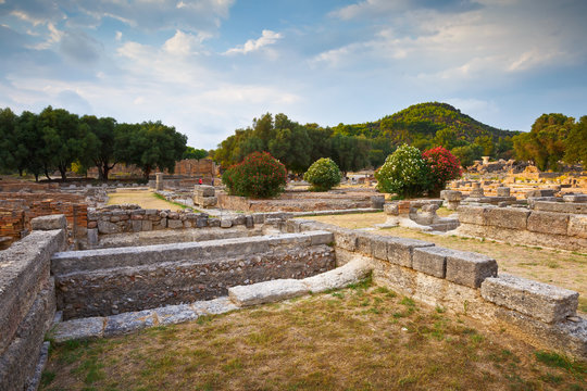 Leonidaion in the archaeological site of Ancient Olympia.