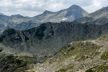 Panorama from Banderitsa pass to Banderishki Chukar peak,  Pirin Mountain, Bulgaria