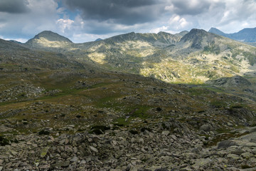 Panorama of Spano Pole and Spanopolski chukar peak, Pirin Mountain, Bulgaria