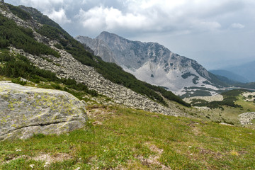 Amazing view of Sinanitsa peak from Sinanishka pass,  Pirin Mountain, Bulgaria