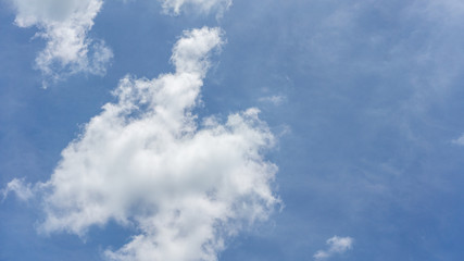 Clear blue sky with white cloud