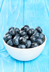 Blueberries in bowl