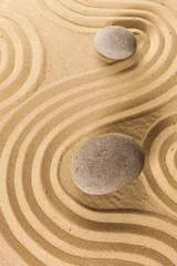 Fotobehang zen tuin meditatie steen achtergrond © fotofabrika
