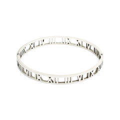 Fashion silver bracelet isolated on white