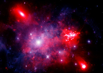 galaxy in a free space