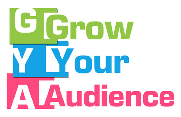 Grow Your Audience Colorful Abstract Stripes 