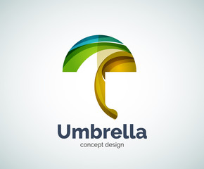Vector umbrella logo template