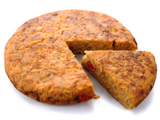 Angeschnittene Tortilla