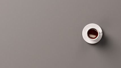 Frische Tasse Kaffee auf Tisch