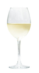 glass of chilled white wine