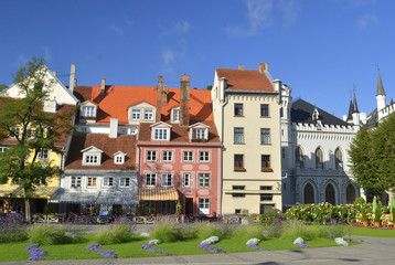 Livu square is a major tourist sightseeing of old Riga. Once, the square was a site of the ancient Riga River that was important shipping route for transporting Latvian grain up to the 16th century