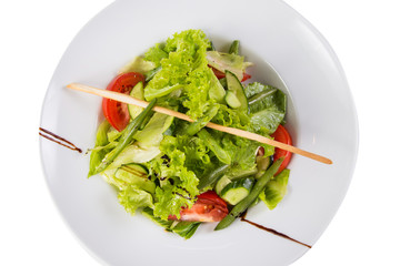 green vegetarian salad