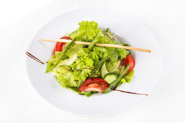 green vegetarian salad