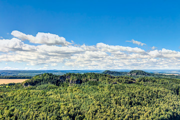 Fototapeta na wymiar Felsformationen im Nationalpark Sächsische Schweiz