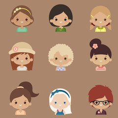 Character design vector set