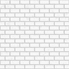 White seamless brick wall