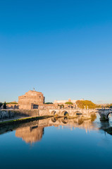 Fototapeta na wymiar Castel Sant Angelo in Parco Adriano, Rome, Italy