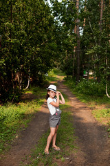 Girl in the woods