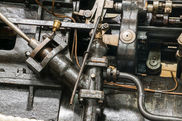 mechanische Schaltung einer Maschine