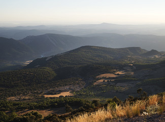 Mountains landscape at sunset  