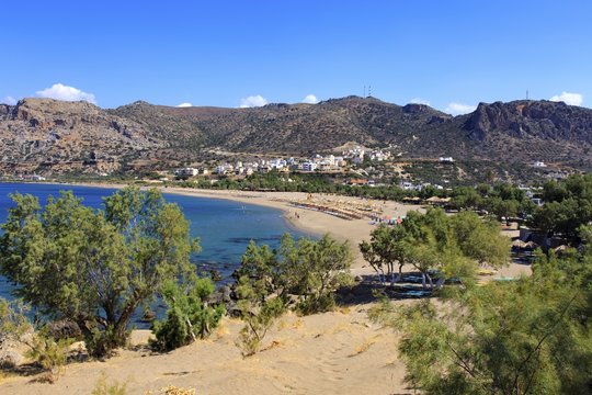 The beach at Paleochora, Crete