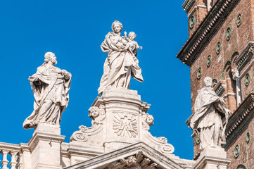 The Papal Basilica of Saint Mary Major in Rome, Italy.