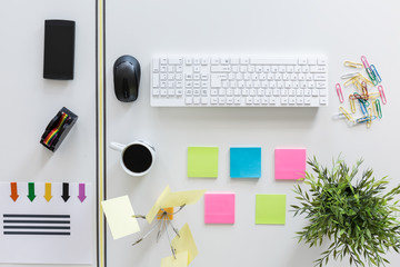 It's a well organized desk!