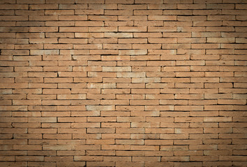 Vintage background of red brick wall