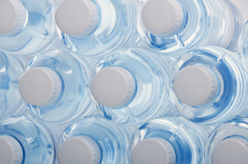 Water in the bottles. Health.