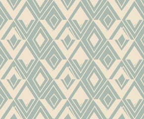 Fototapeta premium Antykwarska bezszwowa tła 502 trójboka geometrii linia