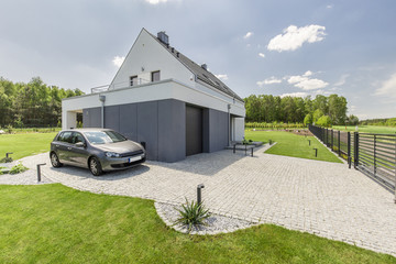 Exterior of modern house