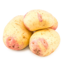 New potato isolated on white background.